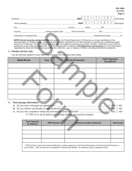 Form DR-156R Renewal Application for Florida Fuel/Pollutants License - Sample - Florida, Page 5