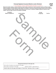 Form DR-18R Amusement Machine Certificate Renewal Application - Sample - Florida, Page 2