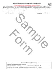 Form DR-18R Amusement Machine Certificate Renewal Application - Sample - Florida, Page 3