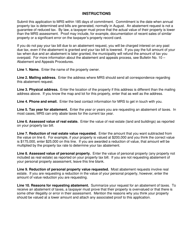 Application for Abatement of Property Taxes for Property in the Unorganized Territory - Maine, Page 2