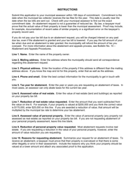 Application for Abatement of Municipal Property Taxes - Maine, Page 2
