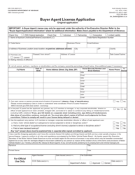Document preview: Form DR2105 Buyer Agent License Application - Colorado