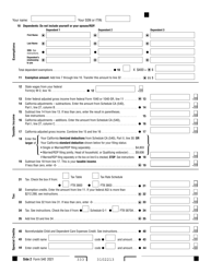 Form 540 California Resident Income Tax Return - California, Page 2