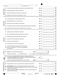 Form 540 California Resident Income Tax Return - California, Page 3