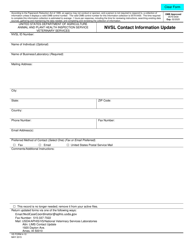 VS Form 4-10 &quot;Nvsl Contact Information Update&quot;