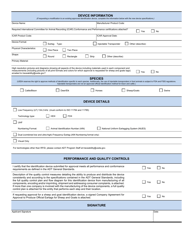 VS Form 1-64 Manufacturer Application for Approval of Official Animal Identification Devices, Page 2