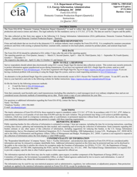 Document preview: Instructions for Form EIA-851Q Domestic Uranium Production Report (Quarterly) - 1st Quarter