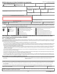 VA Form 26-1802A (HUD-92900-A) Hud/VA Addendum to Uniform Residential Loan Application