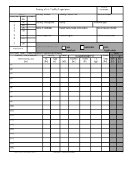 FAA Form 3330-43 Rating of Air Traffic Experience, Page 3