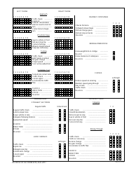 DA Form 6125 Road Test Score Sheet, Page 2