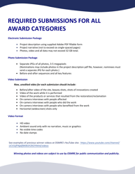 Excellence in Surface Coal Mining Reclamation Awards Nomination Form, Page 2