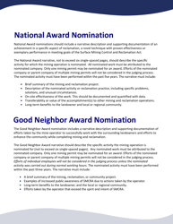 Excellence in Surface Coal Mining Reclamation Awards Nomination Form, Page 3