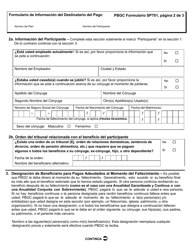 PBGC Formulario SP701 Formulario De Informacion Del Destinatario Del Pago (Spanish), Page 3