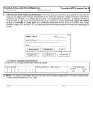 PBGC Formulario SP710 Solicitud De Deposito Directo Electronico (Edd) (Spanish), Page 3
