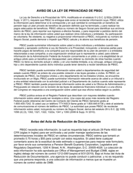 PBGC Formulario SP723 Solicitud De Tiempo Adicional Para Presentar Apelacion De Determinacion De Beneficios De Pbgc (Spanish), Page 3