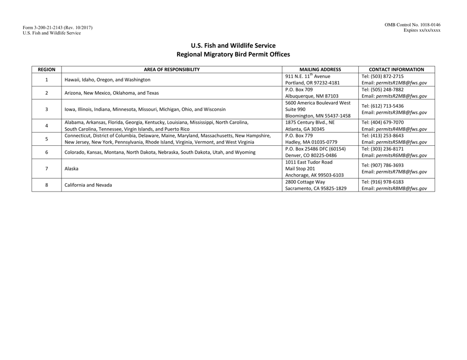 FWS Form 3-200-21-2143 Depredation Order Annual Report for Blackbirds, Grackles, Cowbirds, Magpies, and Crows, Page 4
