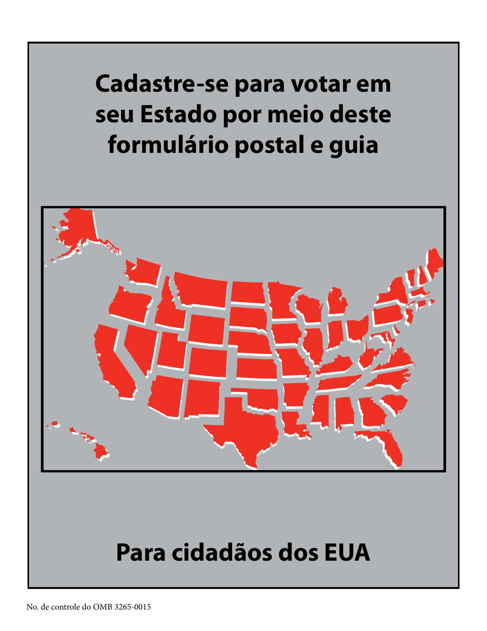 National Mail Voter Registration Form (English / Portuguese), Page 1