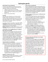 National Mail Voter Registration Form (English/Portuguese), Page 2