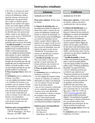 National Mail Voter Registration Form (English/Portuguese), Page 9