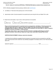 FWS Form 3-200-34 Export of American Ginseng (Multiple Commercial Shipments), Page 4