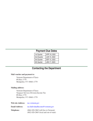 VT Form IN-114 Vermont Individual Income Estimated Tax Payment Voucher - Vermont, Page 2