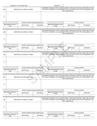 Form 5500 Schedule G Financial Transaction Schedules - Sample, Page 2