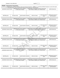 Form 5500 Schedule G Financial Transaction Schedules - Sample, Page 4