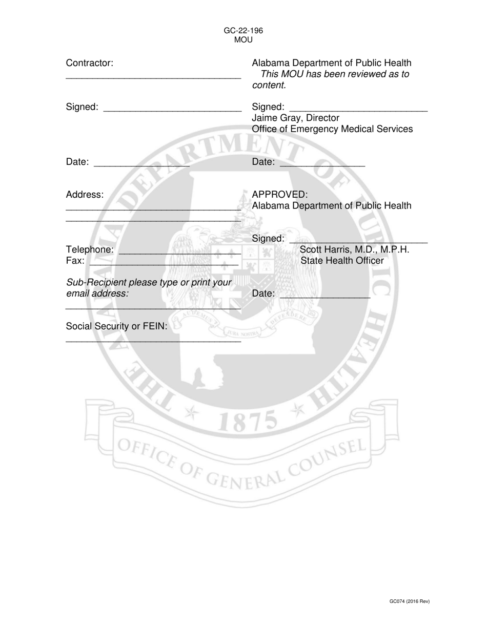 Memorandum of Understanding - Eaems - Alabama, Page 3
