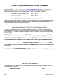 EMS Provider Service License Application - Alabama, Page 2