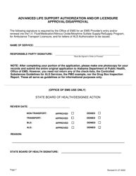 EMS Provider Service License Application - Alabama, Page 7