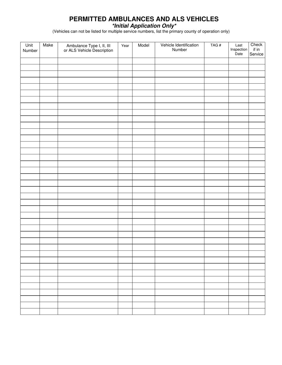 EMS Provider Service License Application - Alabama, Page 9