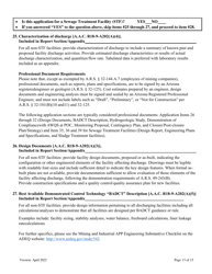 Aquifer Protection Permit Application - Arizona, Page 13