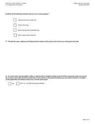 FWS Form 3-200-10E Federal Fish and Wildlife Permit Application Form: Special Purpose - Migratory Game Bird Propagation, Page 4