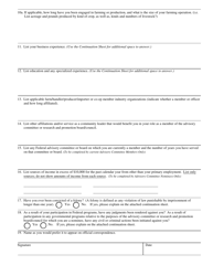Form AD-755 Advisory Committee or Research and Promotion Background Information, Page 2