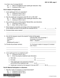 Form IA100E (41-159) Iowa Capital Gain Deduction - Business - Iowa, Page 2