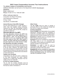 Document preview: Instructions for Form IA1120, 42-001 Iowa Corporation Income Tax Return - Iowa