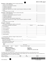 Form IA1120F (43-001) Franchise Return for Financial Institutions - Iowa, Page 2