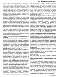 Form IA128S (41-124) Iowa Alternative Simplified Research Activities Tax Credit - Iowa, Page 2