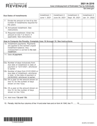 Form IA2210 (45-007) Iowa Underpayment of Estimated Tax by Individuals - Iowa, Page 2