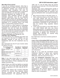 Form IA2210 (45-007) Iowa Underpayment of Estimated Tax by Individuals - Iowa, Page 3