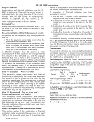 Form IA2220 (45-006) Underpayment of Estimated Tax - Corporations and Financial Institutions - Iowa, Page 2