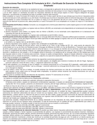 Formulario IA W-4 (44-019S) Certificado De Exencion De Retenciones Del Empleado Y Formulario De Reporte Del Registro Centralizado De Empleados - Iowa (Spanish), Page 2