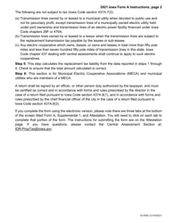 Instructions for Form A, 53-004 Iowa Replacement Tax Form - Electric Delivery, Generation &amp; Transmission - Iowa, Page 2