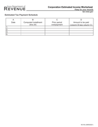 Form IA1120 (45-010) Estimated Tax for Corporations Instructions - Iowa, Page 3