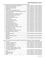 Form 21-004 Nexus Questionnaire - Iowa, Page 3