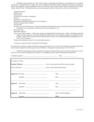 Procurement Cardholder Agreement - Kansas, Page 2