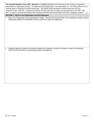 Form AID462-1 Annual Evaluation Form - Civil Service, Page 2
