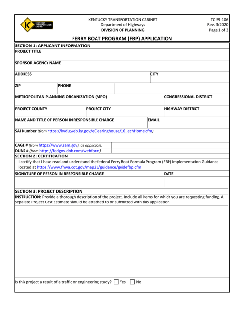Form TC59-106  Printable Pdf