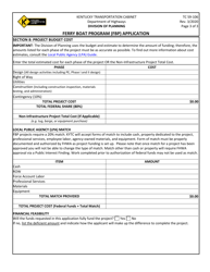 Form TC59-106 Ferry Boat Program (Fbp) Application - Kentucky, Page 3