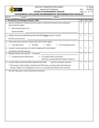 Form TC58-48 Categorical Exclusion Environmental Determination Checklist - Kentucky, Page 14